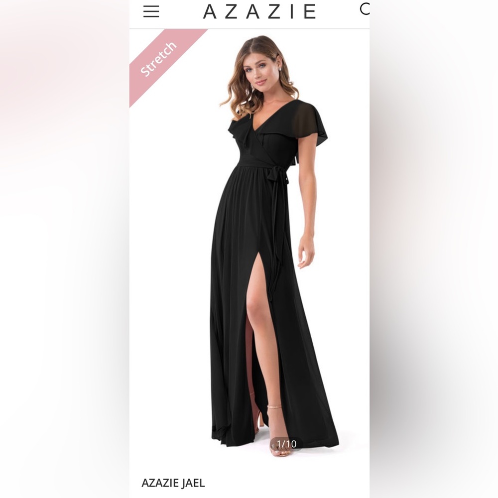 Azazie Jael Dress in Black